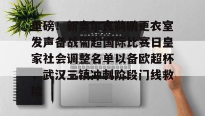 一竞技平台-关于重磅！新奥尔良鹈鹕更衣室发声备战葡超国际比赛日皇家社会调整名单以备欧超杯，武汉三镇冲刺阶段门线救险的信息